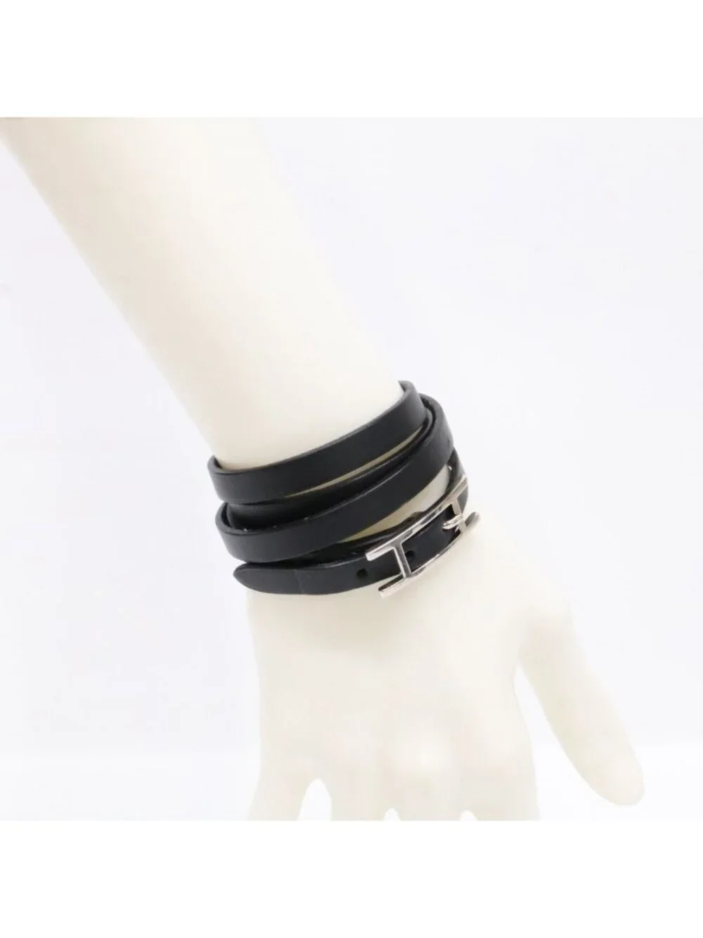 Hermes Behapi Triple Strand Leather Bracelet